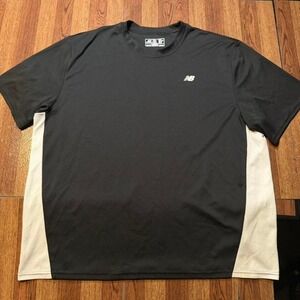 New Balance Black White Retro Tech Sportswear Running Train Shirt XL